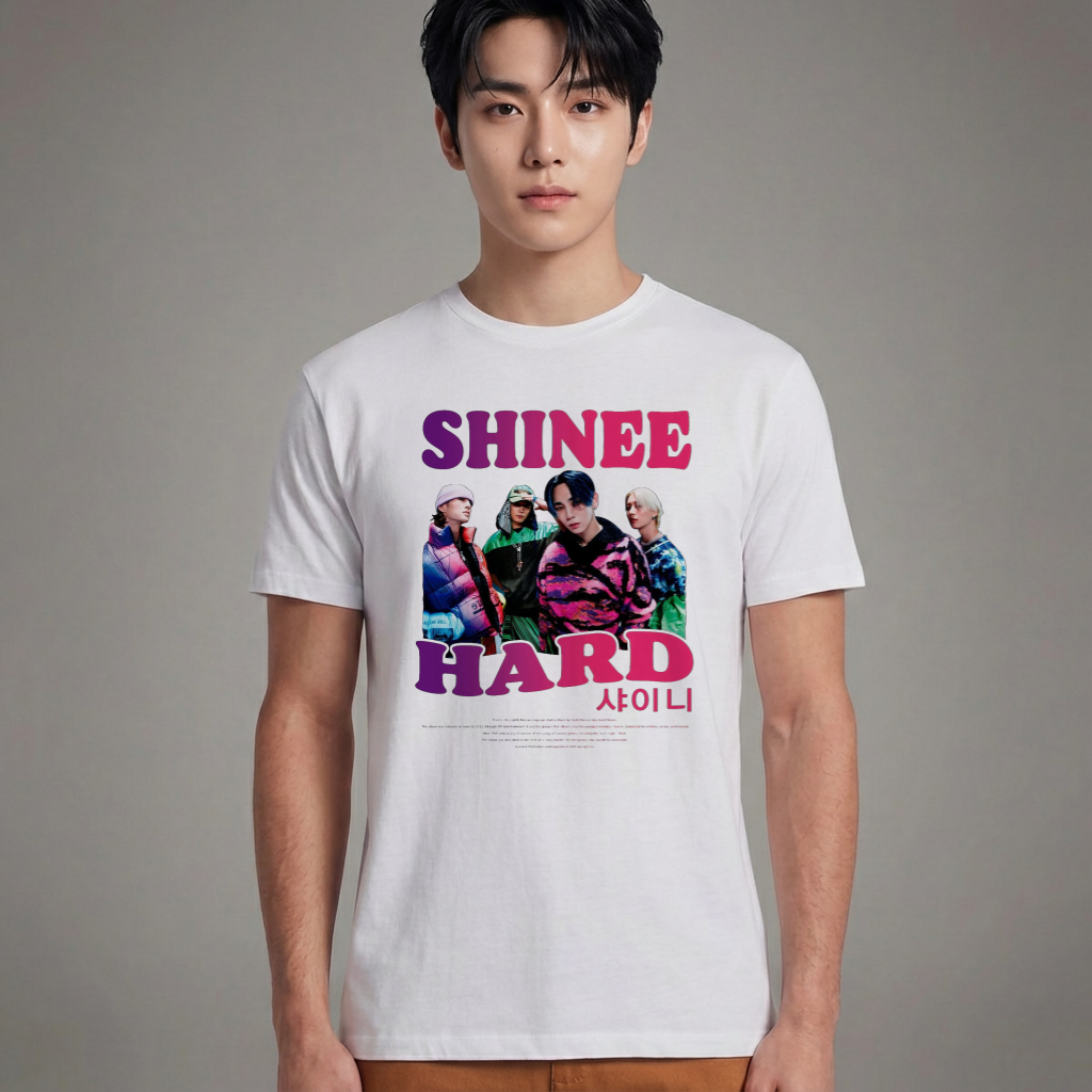 Camiseta Básica Taemin Shinee Hard - Branca