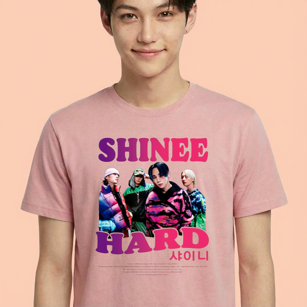 Camiseta camiseta-basica-taemin-shinee-hard - Rosa