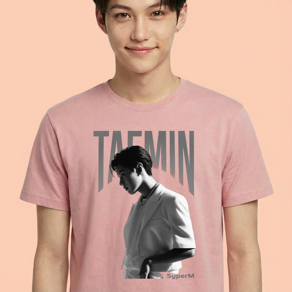 Camiseta camiseta-basica-taemin-super-m - Rosa