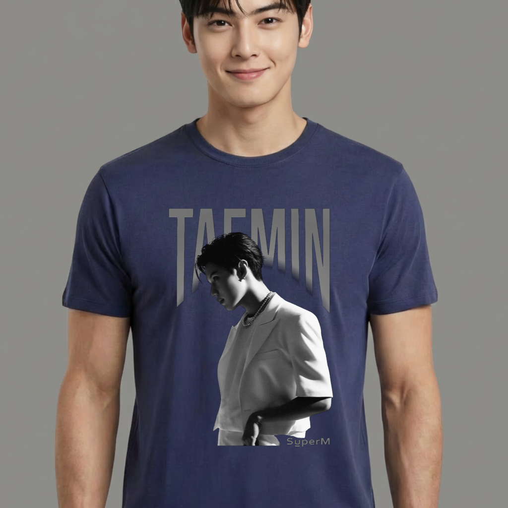 Camiseta Taemin Super M azul
