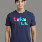 Camiseta Take Two BTS azul