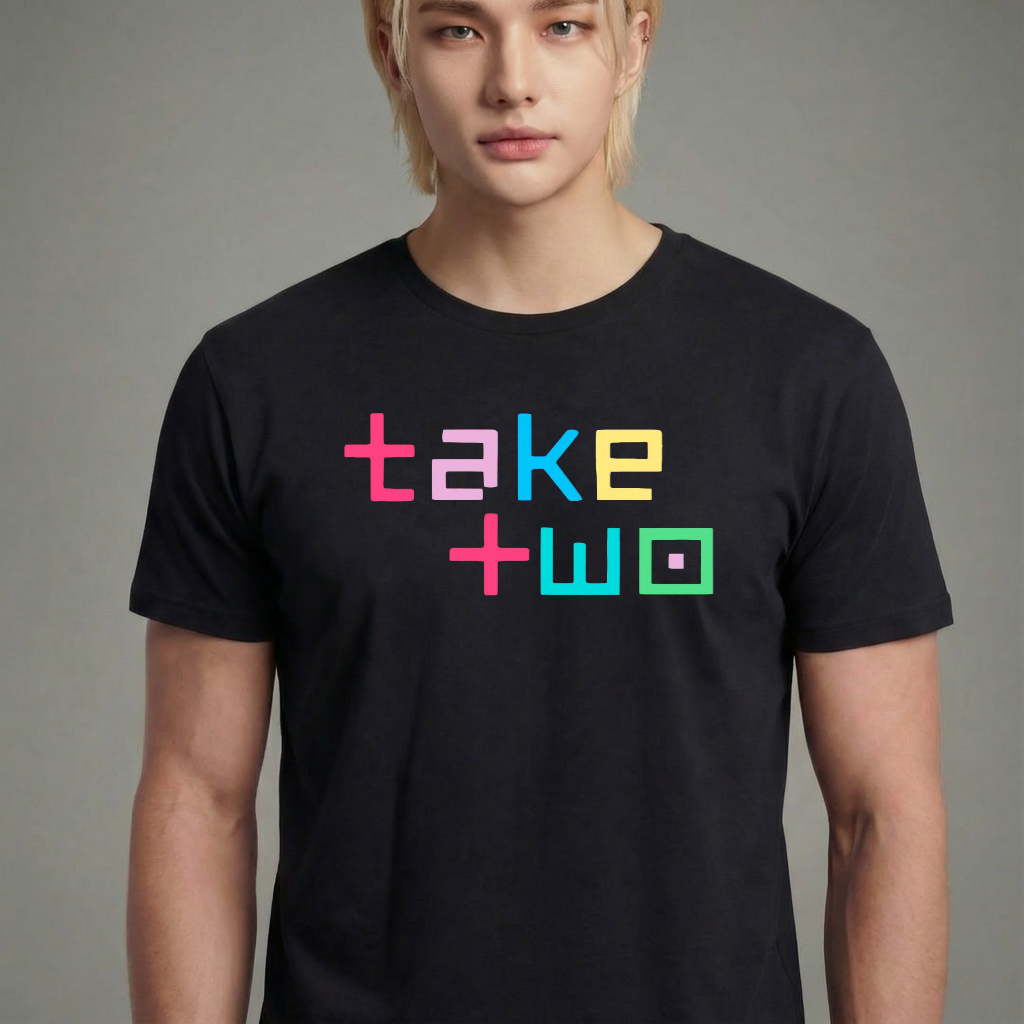 Camiseta camiseta-basica-take-two-bts - Preta
