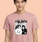 Camiseta The Rose B&W rosa