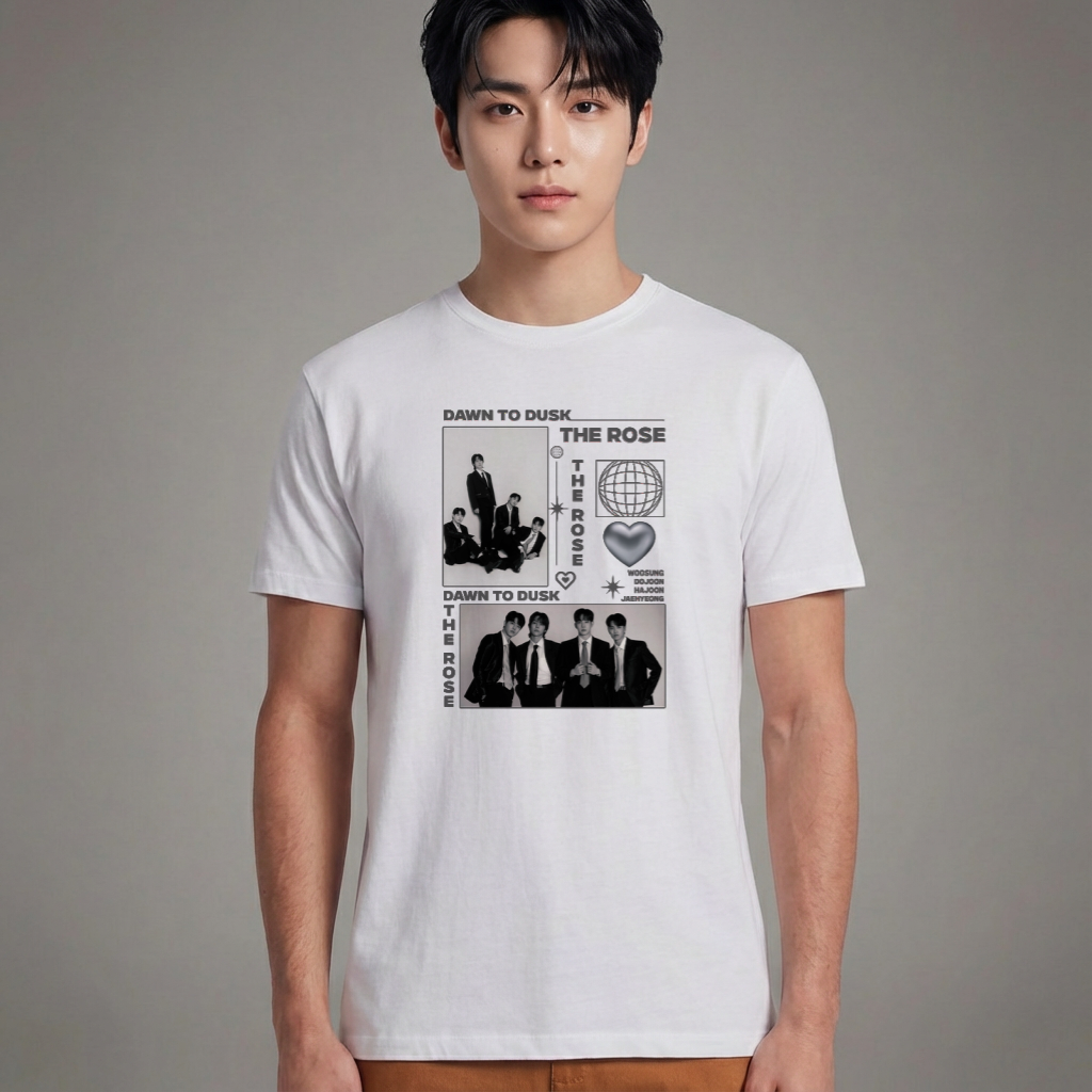 Camiseta Básica The Rose Down To Dusk - Branca