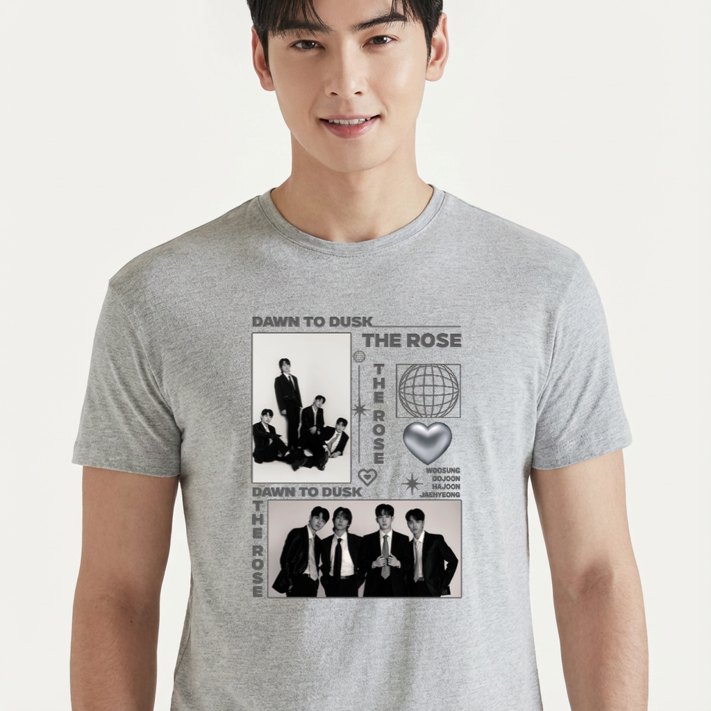 Camiseta camiseta-basica-the-rose-down-to-dusk - Cinza