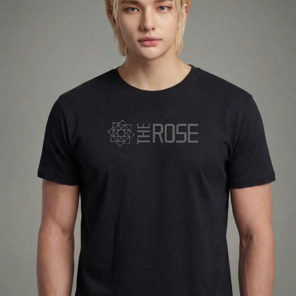 Camiseta The Rose Logo preta