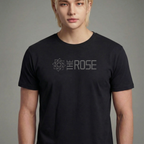 Camiseta The Rose Logo preta