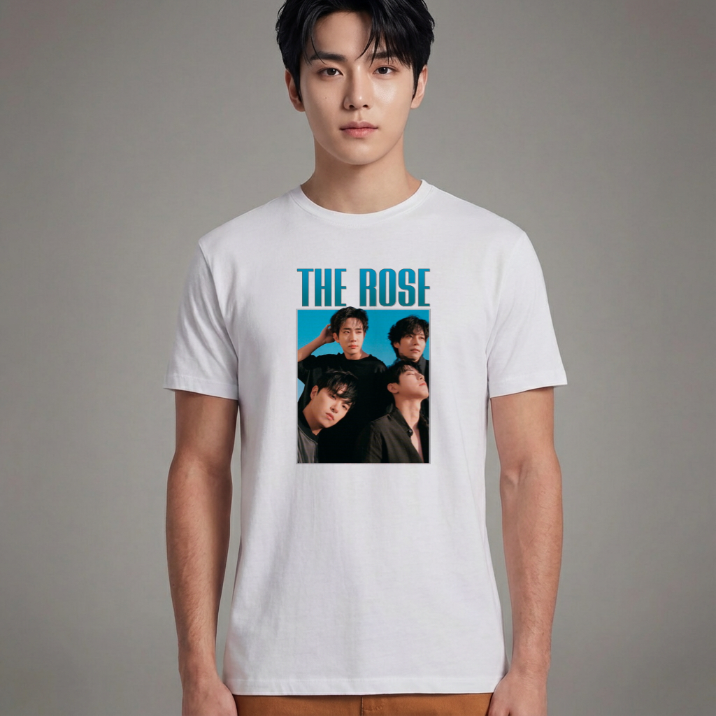 Camiseta The Rose Retro branca
