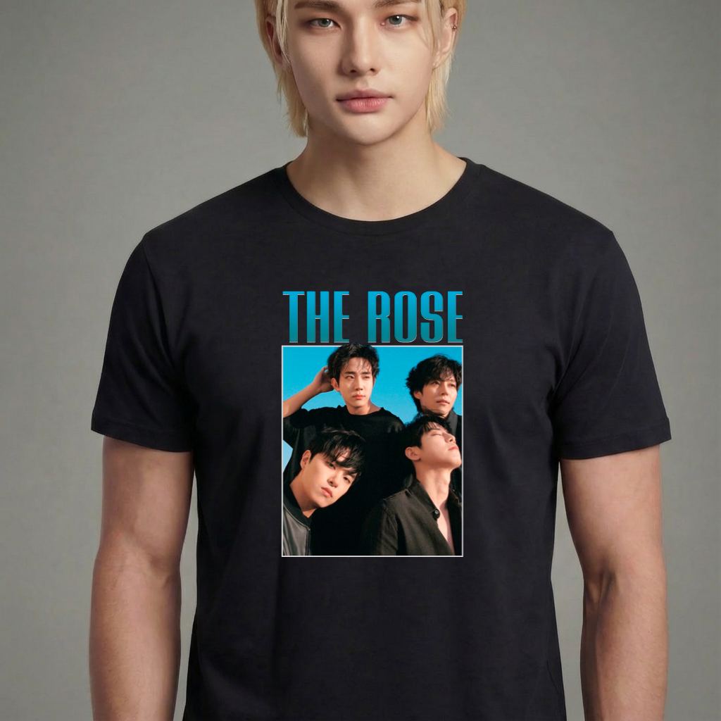 Camiseta The Rose Retro preta