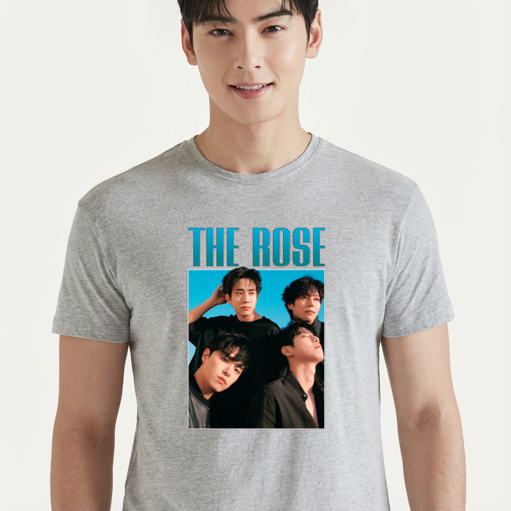 Camiseta The Rose Retro cinza