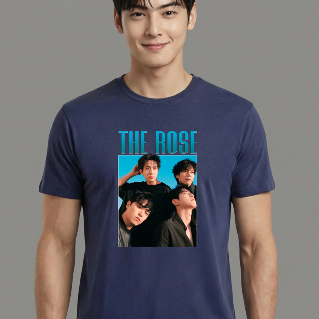 Camiseta camiseta-basica-the-rose-retro - Azul