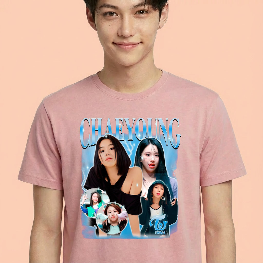 Camiseta Twice Chaeyoung Graphic rosa