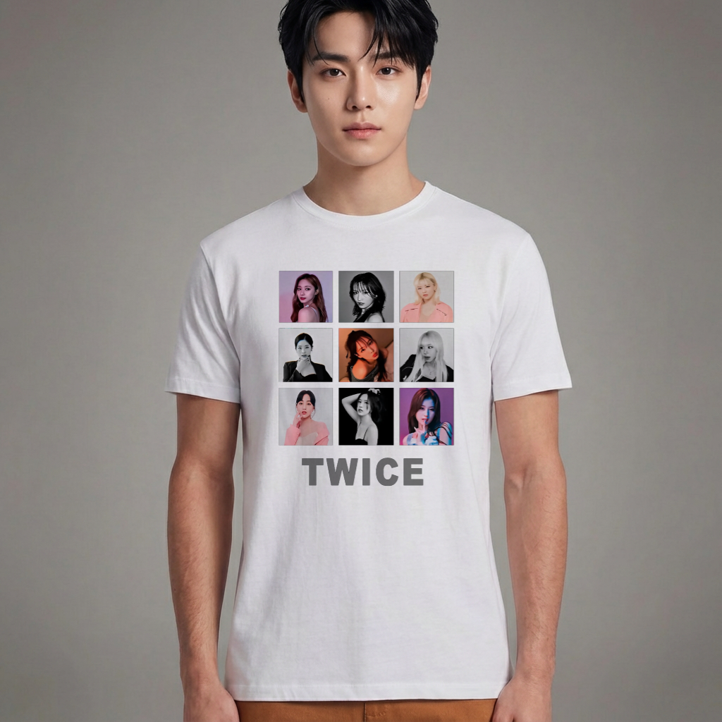Camiseta Twice Collab branca