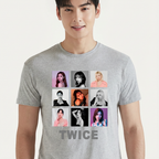 Camiseta Twice Collab cinza