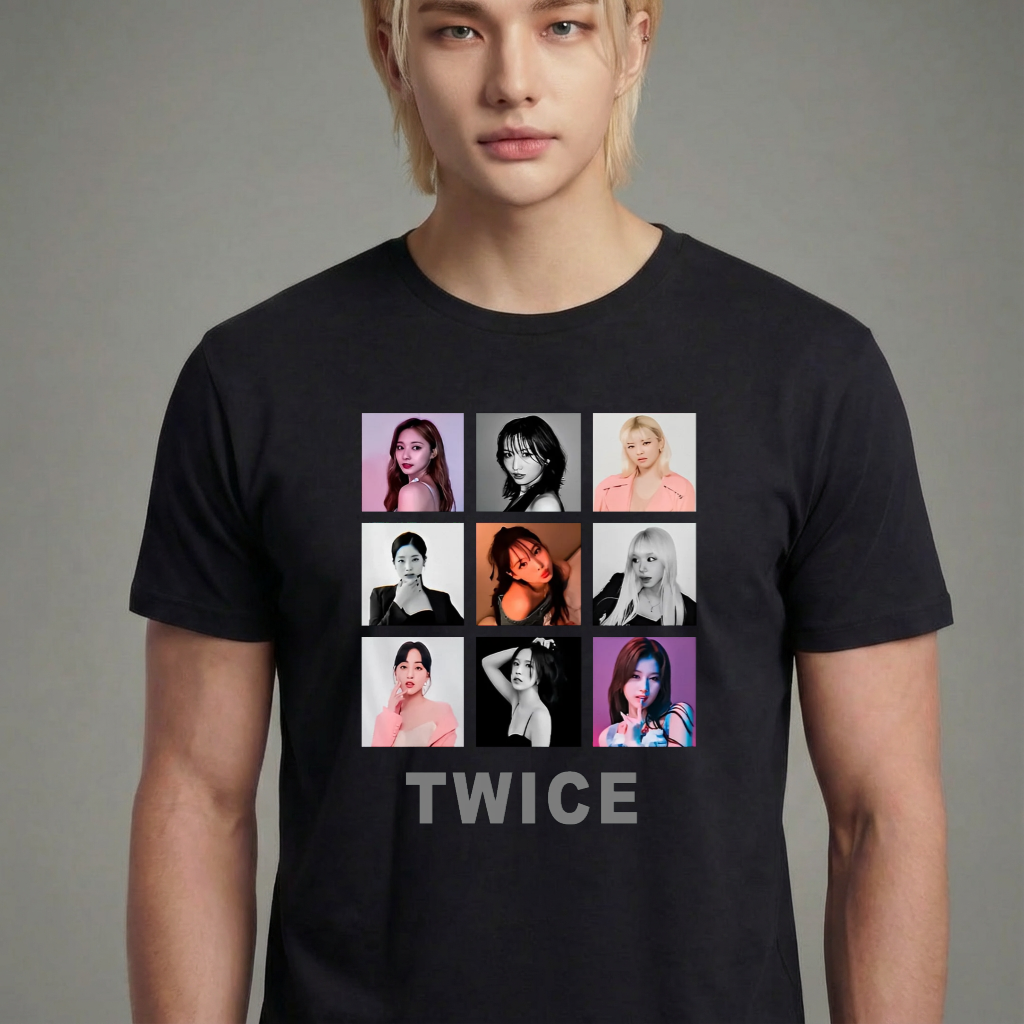 Camiseta Twice Collab preta