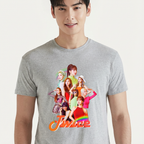 Camiseta Twice Collours cinza