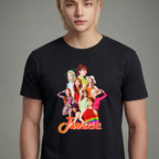 Camiseta Twice Collours preta