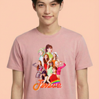 Camiseta Twice Collours rosa