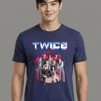 Camiseta Twice Graphic azul
