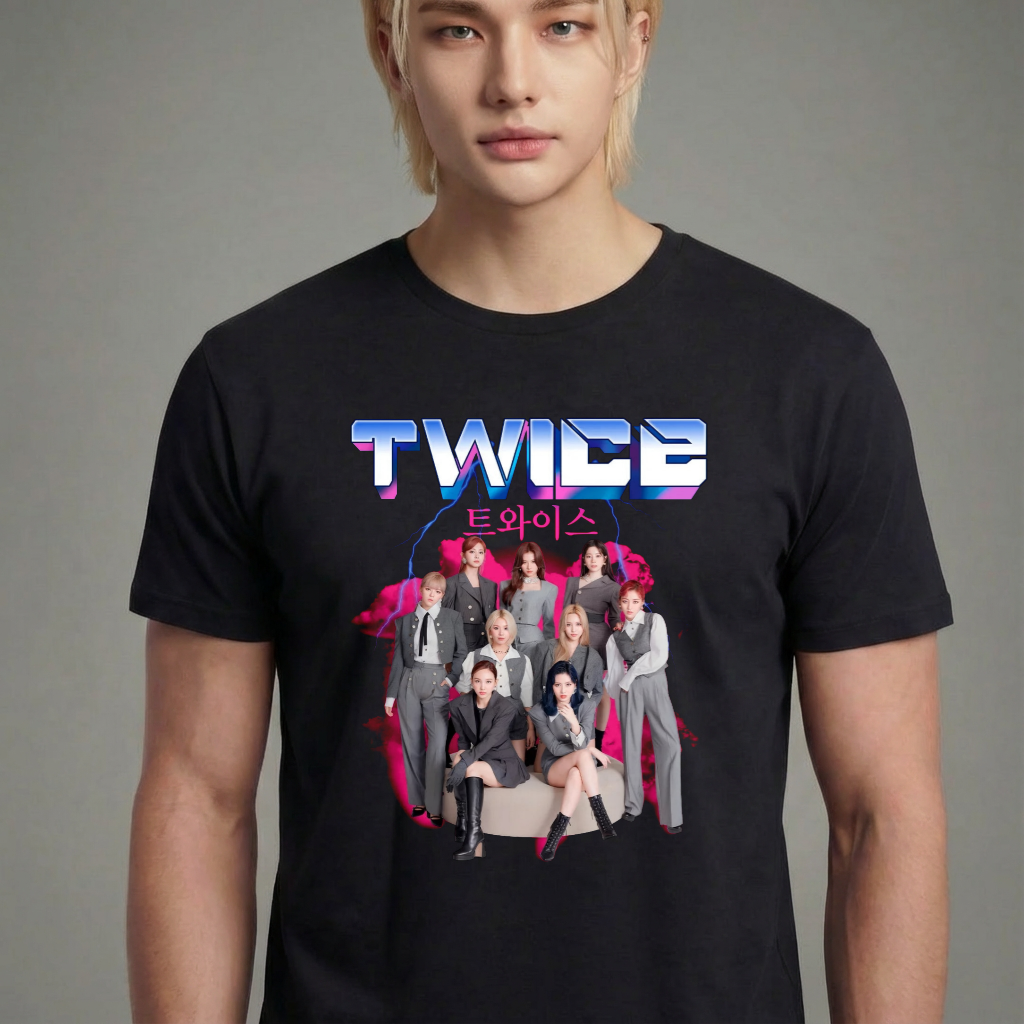 Camiseta camiseta-basica-twice-graphic - Preta