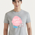 Camiseta Twice Land cinza