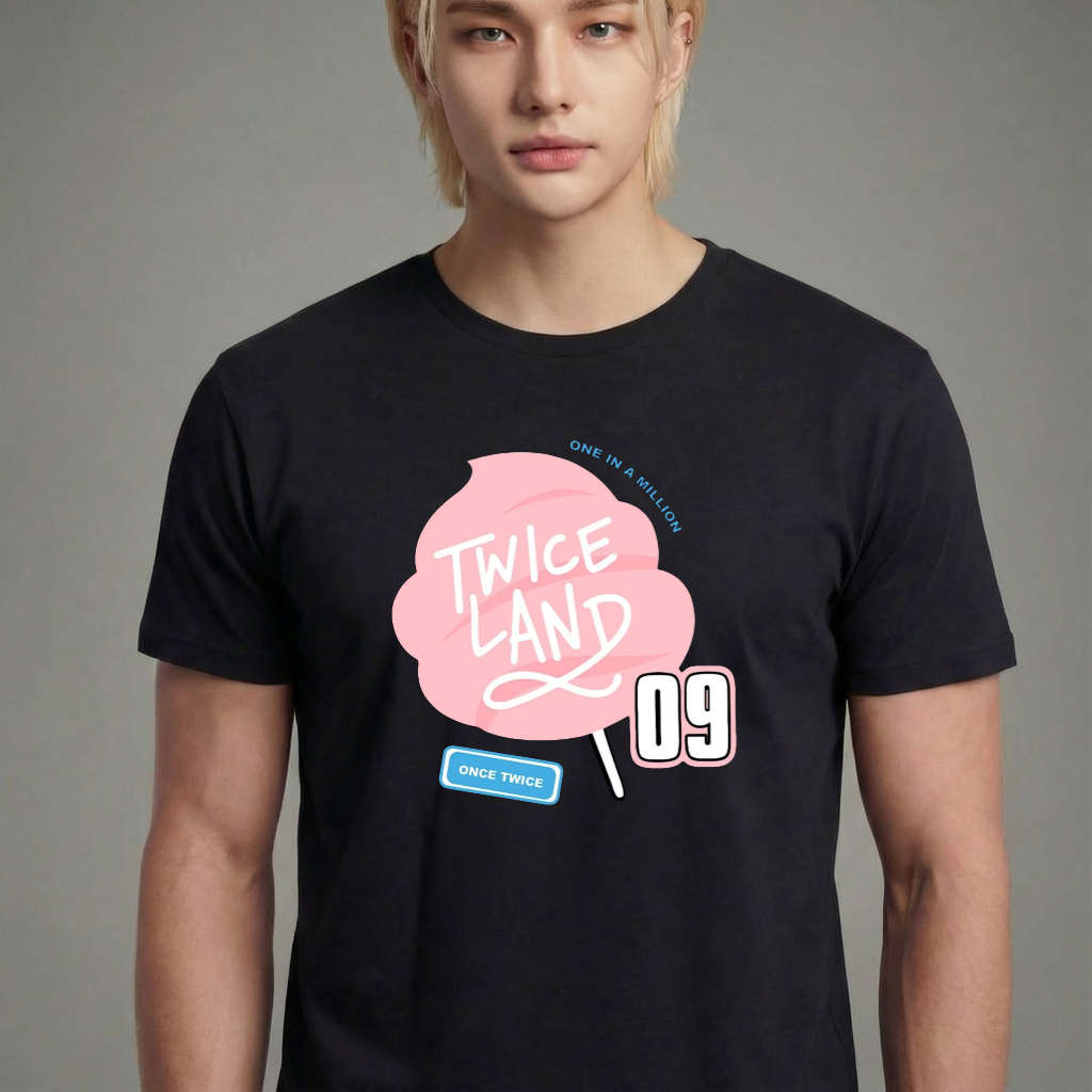 Camiseta camiseta-basica-twice-land - Preta