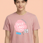 Camiseta Twice Land rosa