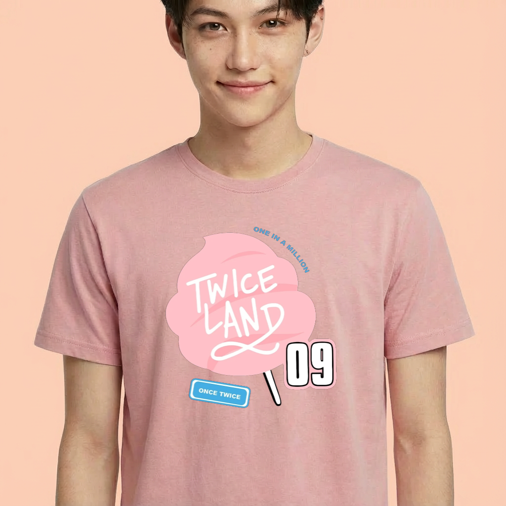 Camiseta camiseta-basica-twice-land - Rosa