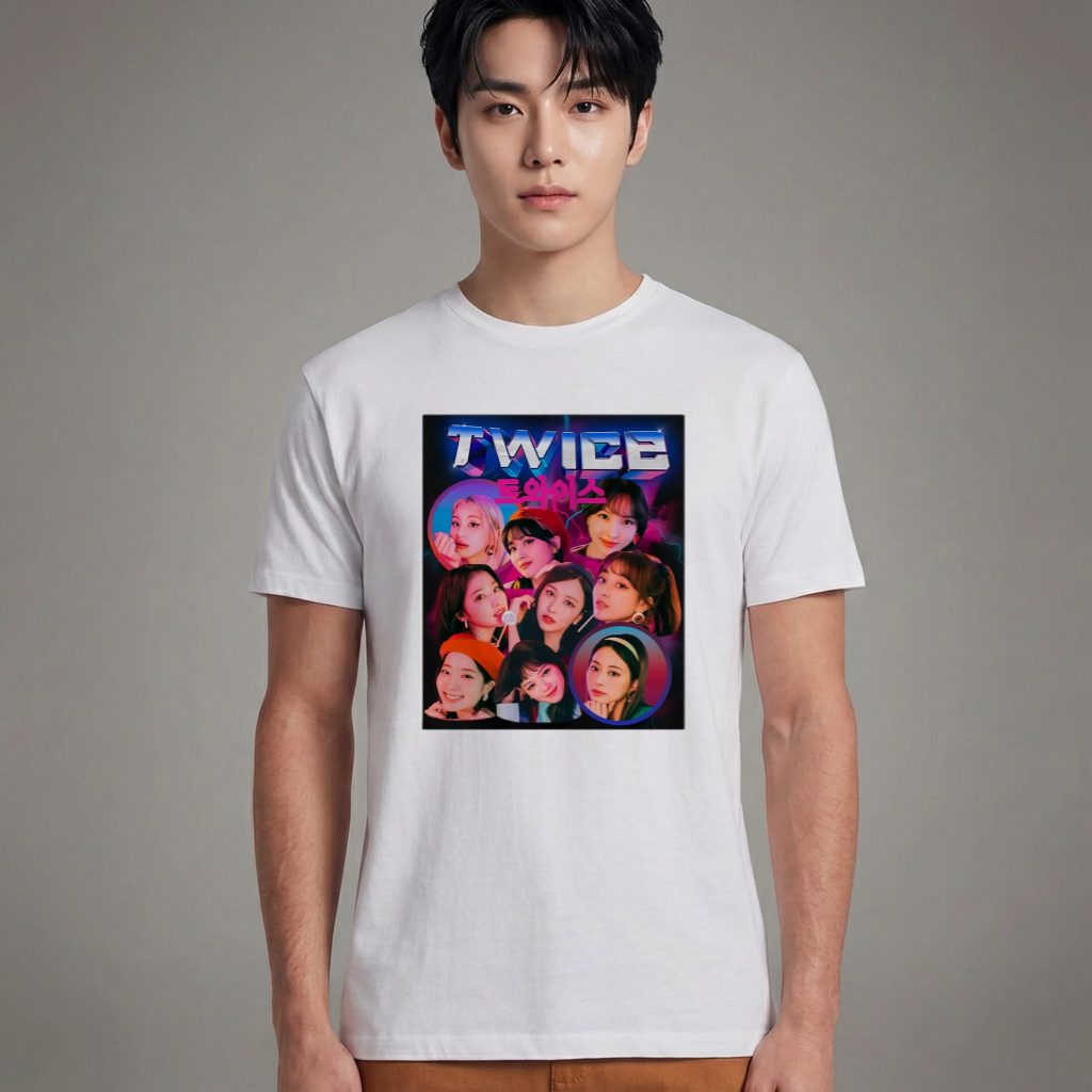 Camiseta Básica Twice Vintage - Branca