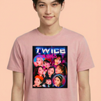Camiseta Twice Vintage rosa