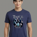 Camiseta Twice World Tour azul