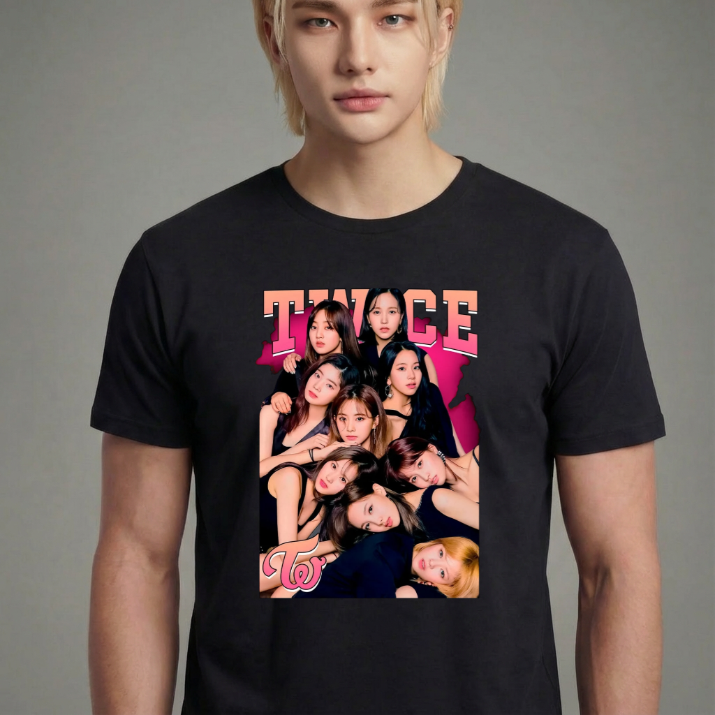 Camiseta camiseta-basica-twice - Preta