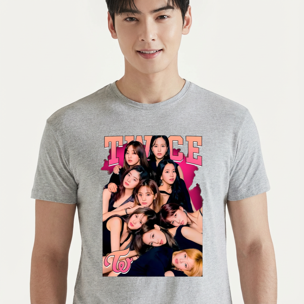 Camiseta Twice cinza