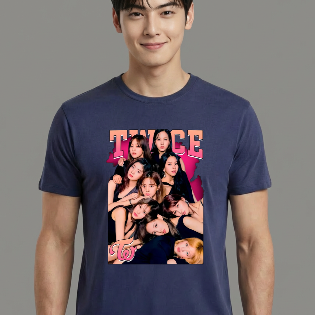 Camiseta camiseta-basica-twice - Azul