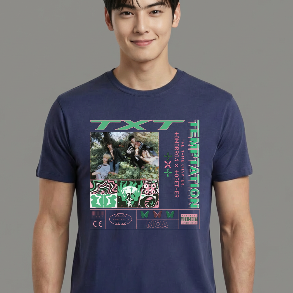 Camiseta camiseta-basica-txt-1 - Azul