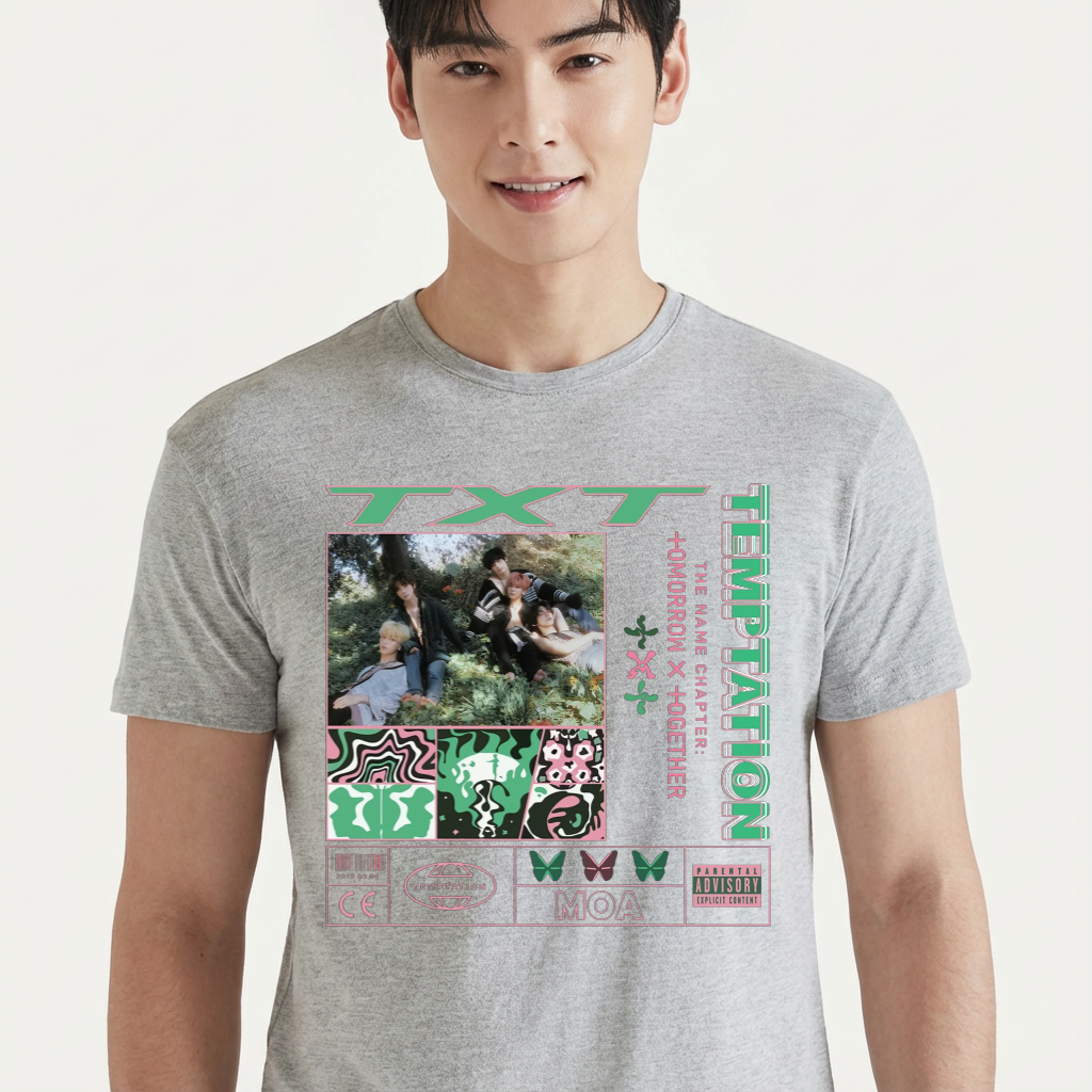 Camiseta camiseta-basica-txt-1 - Cinza