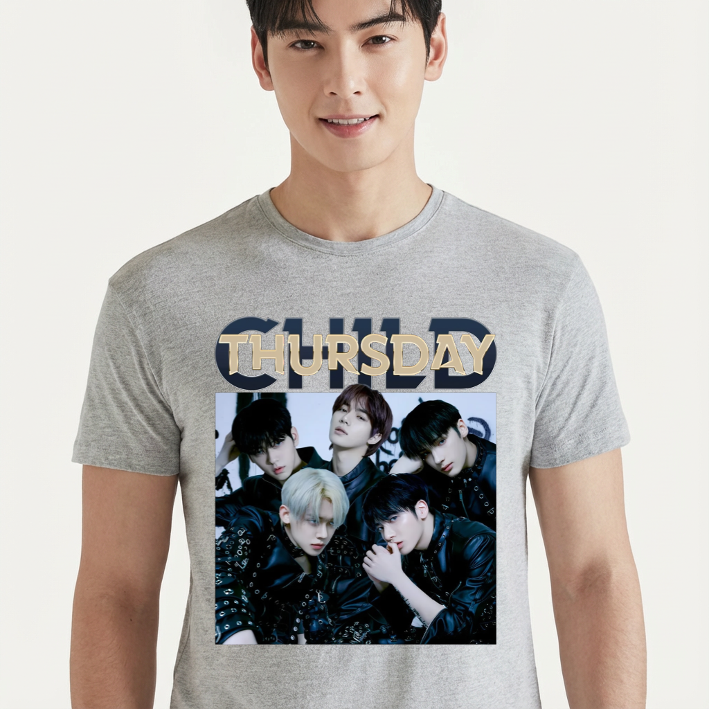 Camiseta TXT Aesthetic cinza