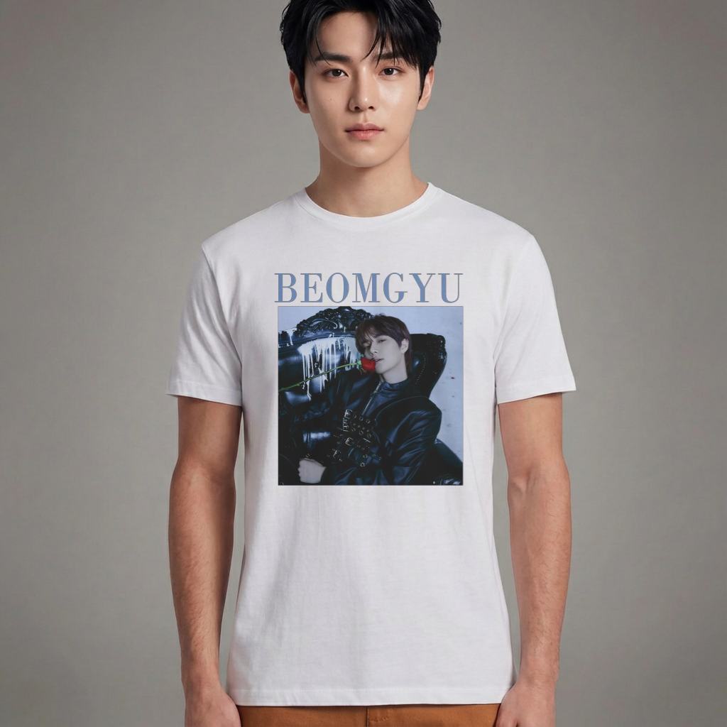 Camiseta TXT Beomgyu branca