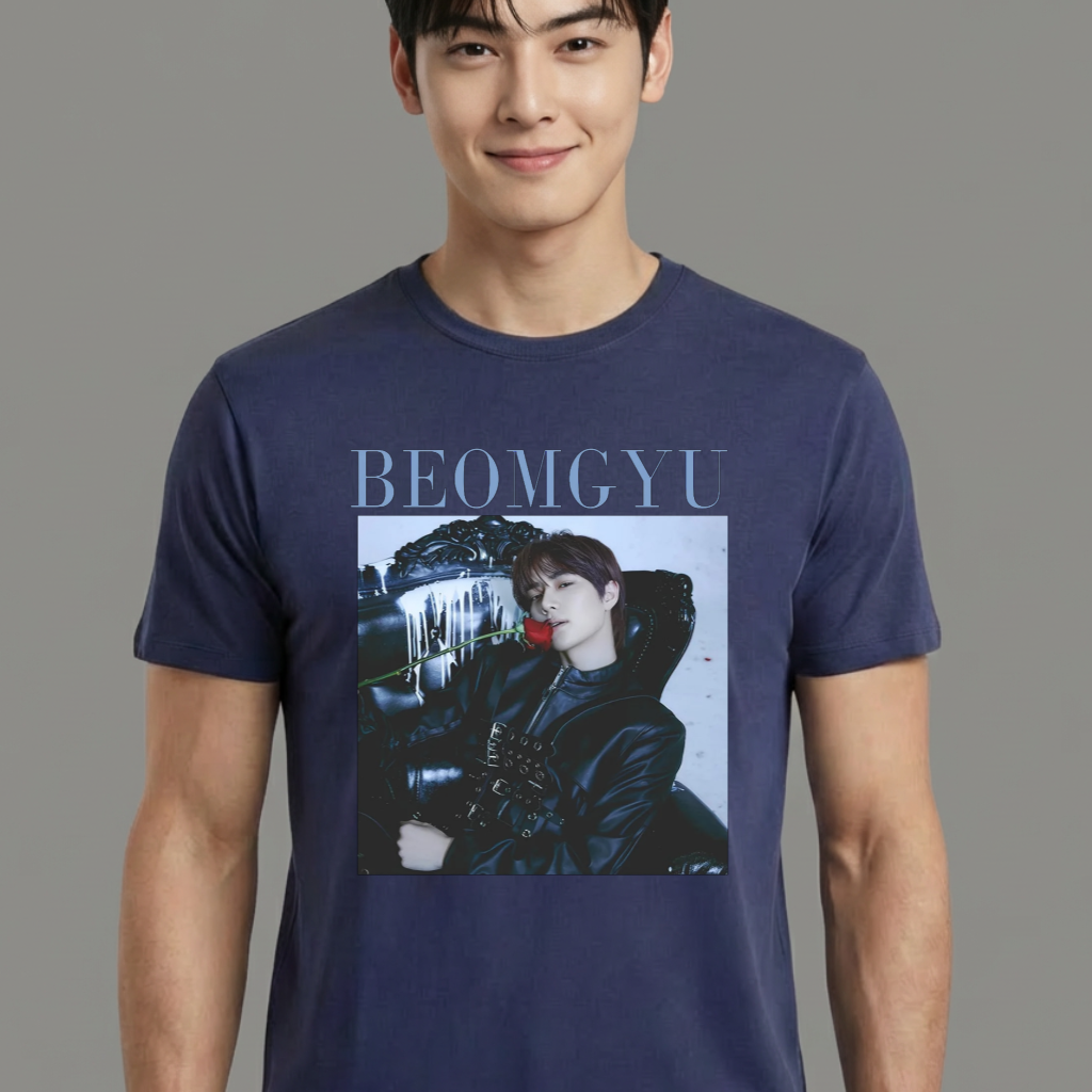 Camiseta camiseta-basica-txt-beomgyu - Azul