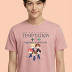 Camiseta TXT Cartoon rosa