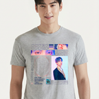 Camiseta TXT Choi Soobin cinza