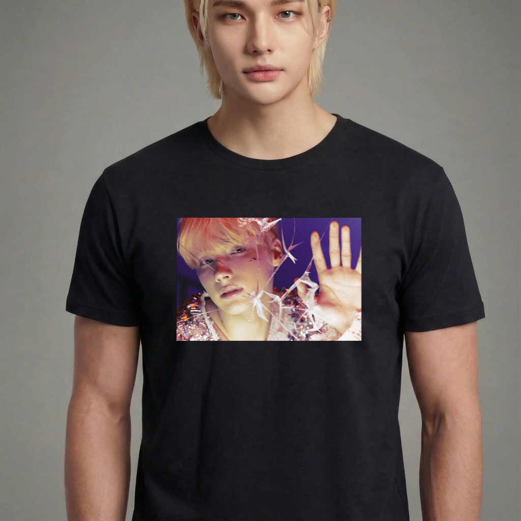 Camiseta camiseta-basica-txt-huening-kai - Preta