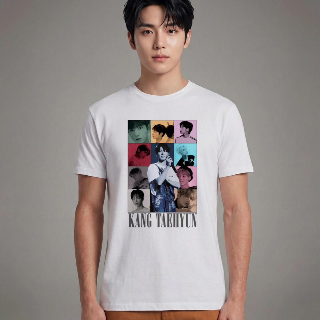 Camiseta Básica Txt Kang Taehyun - Branca