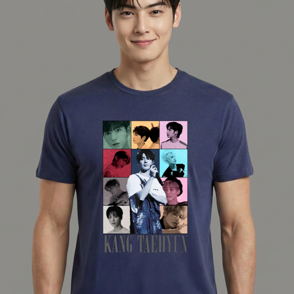 Camiseta camiseta-basica-txt-kang-taehyun - Azul