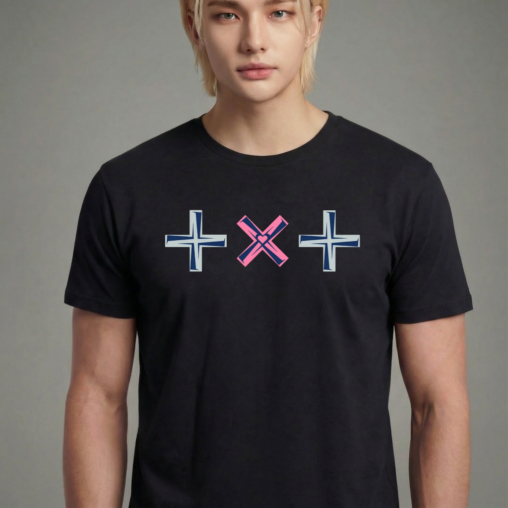 Camiseta TXT Logo Design preta