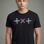 Camiseta TXT Logo Design preta
