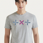 Camiseta TXT Logo Design cinza