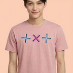 Camiseta TXT Logo Design rosa