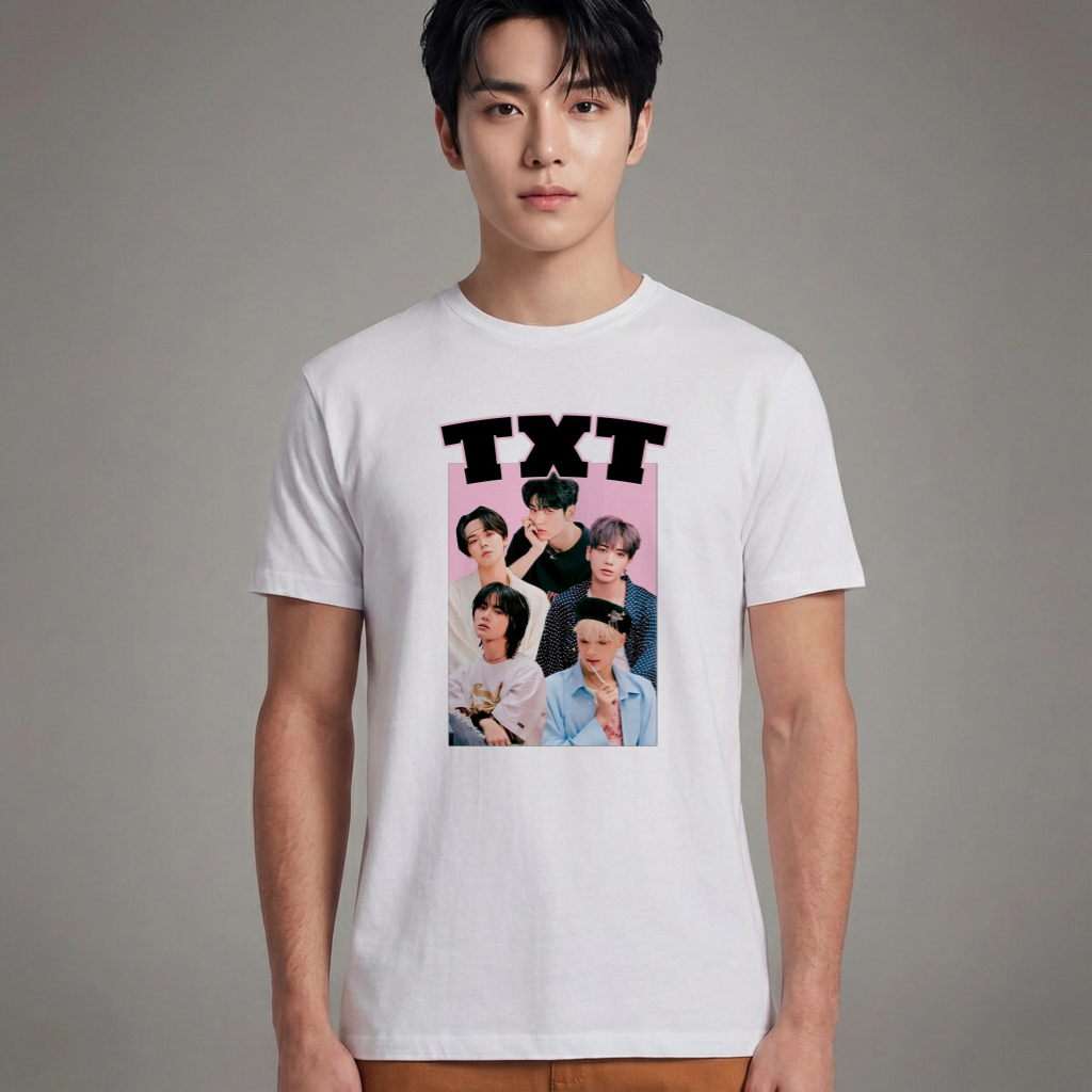 Camiseta Básica Txt Members - Branca