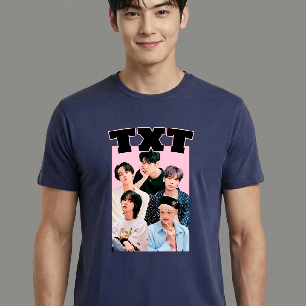 Camiseta TXT Members azul